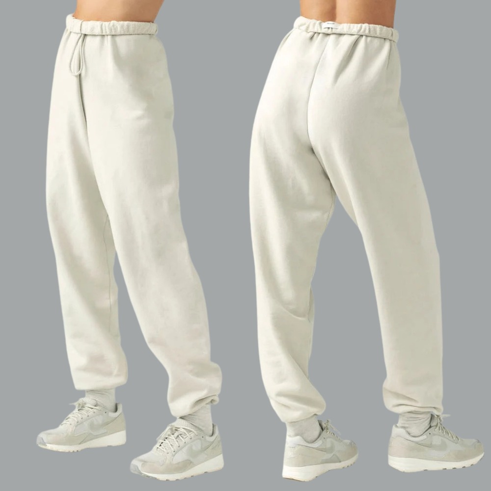 Joah Brown Oversized Joggers S/M Sahara French Terry Sweatpants Neutral
